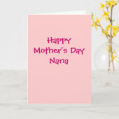 母の日のナナ幸せなカード カード (黄色い花)
