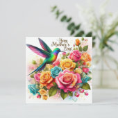 母の日のハチドリ シーズンカード (スタンド正面)