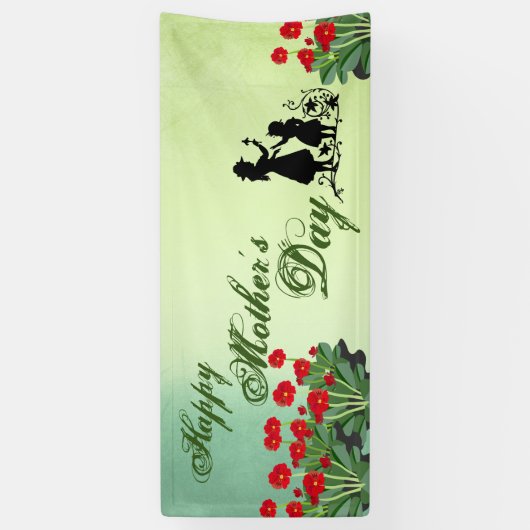 母の日のバナー 横断幕 (縦)