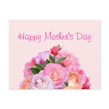 母の日のバラはがき