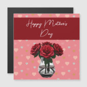 母の日のバラブーケフローラ赤 (正面/裏面)