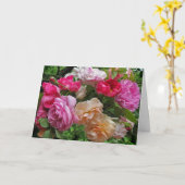 母の日のバラ カード (黄色い花)