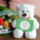 母の日のパターン水の色の葉緑色 ポストカード