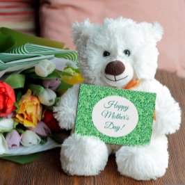 母の日のパターン水の色の葉緑色 ポストカード