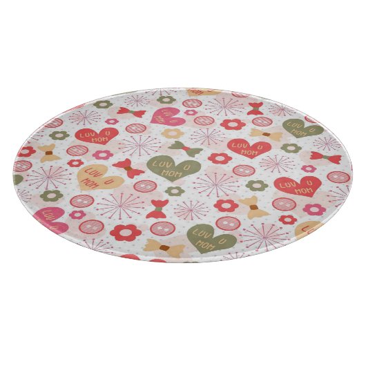 母の日のパターン カッティングボード (角)