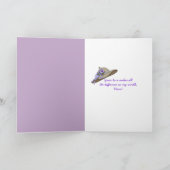 母の日のパンジー写真カード カード (内部)