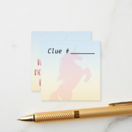 母の日のパーティー用宝探し手がかりカード エンクロージャーカード