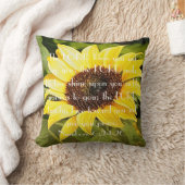 母の日のヒマワリの聖書の詩の枕 クッション (ブランケット)