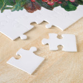 母の日のビクトリアンな紫色のパンジーの花束 ジグソーパズル (側面)