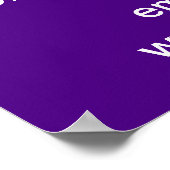 母の日のビジネス販売パープルポスター ポスター (角)