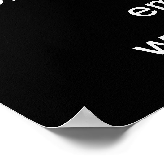 母の日のビジネス販売ブラックポスター ポスター (角)