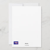 母の日のピンクの花とハート シーズンカード (裏面)