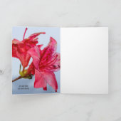 母の日のピンクの花束の写真 カード (内部)