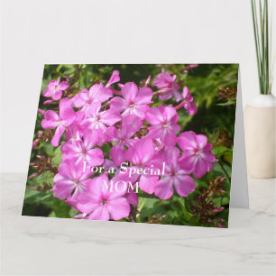 母の日のピンクの花束 カード