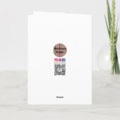 母の日のピンクの花 カード (裏面)