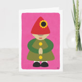 母の日のピンクカードのノーム カード (正面)