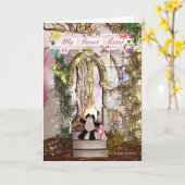 母の日のファンタジー...ドラゴンズ・シスター カード (黄色い花)