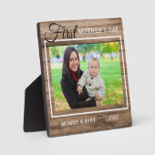 母の日のフォトウッド素朴 フォトプラーク (正面)