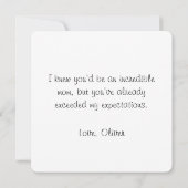 母の日のフォトコラージュサンキューカード サンキューカード (裏面)