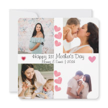 母の日のフォトコラージュサンキューカード