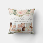 母の日のフォトコラージュフローラ クッション (裏面)