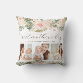 母の日のフォトコラージュフローラ クッション (正面)
