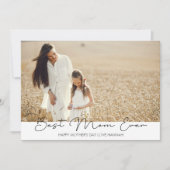 母の日のフォトスクリプトモダン シーズンカード (正面)