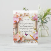 母の日のフラットグリーティングカード カード (スタンド正面)