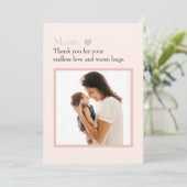 母の日のフラットホリデーカード|写真とテキスト シーズンカード (スタンド正面)