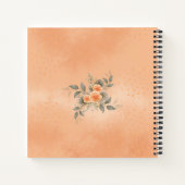 母の日のフローラテーマ付きスイートノートブック ノートブック (裏面)