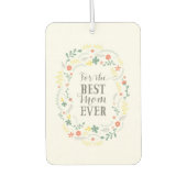 母の日のフローラリース母のための最高のこれまで カーエアーフレッシュナー (正面)