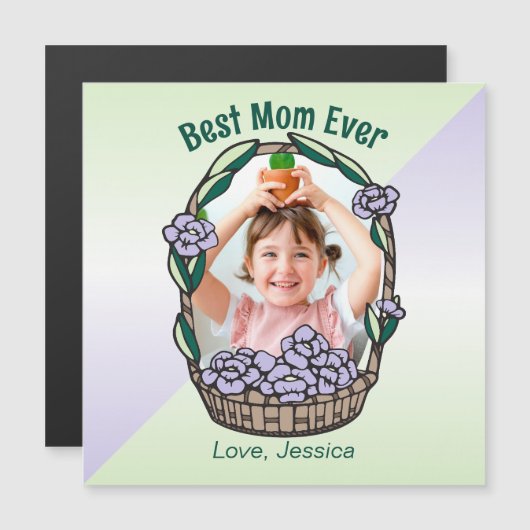 母の日のフローラ写真 (正面/裏面)