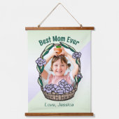 母の日のフローラ写真 吊り下げ型タペストリー (正面)