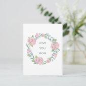 母の日のフローラ愛あなた母のホリデーポストカード シーズンポストカード (スタンド正面)