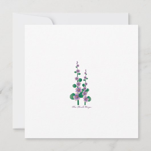 母の日のブランチの花の庭の招待状 招待状 (裏面)