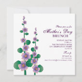 母の日のブランチの花の庭の招待状 招待状 (正面)