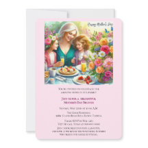 母の日のブランチ家族招待