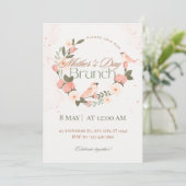 母の日のブランチ招待状 - エレガントなデザイン 招待状 (スタンド正面)