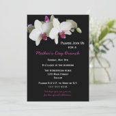 母の日のブランチ招待状 オーキッドの母へのプレゼント 招待状 (スタンド正面)