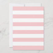 母の日のブランチ招待状 ピンクの花 招待状 (裏面)