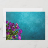 母の日のブランチ チューリップ 花の招待状 招待状 (裏面)