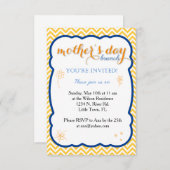 母の日のブランチ 招待状 (正面/裏面)