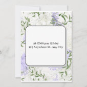 母の日のブランチ 招待状 (裏面)