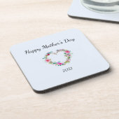 母の日のプラスチックのコースター コースター (左側)