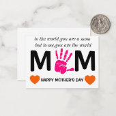 母の日のプリント素材 ノートカード (正面/裏面インサイチュ)