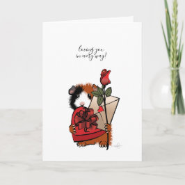 母の日のプレゼントにぴったりな愛らしいモルモット カード