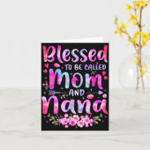 母の日のプレゼントに最適なママとナナフローの呼び名 カード (黄色い花)