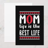 母の日のプレゼント お母さん 最高の人生 招待状 (正面/裏面)