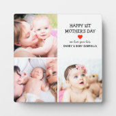 母の日のプレゼント |かわいい写真コラージュ フォトプラーク (正面)