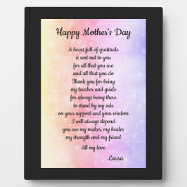 母の日のプレゼント フォトプラーク